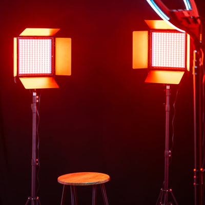 Lighting set up with Kenro RGB Light Panels