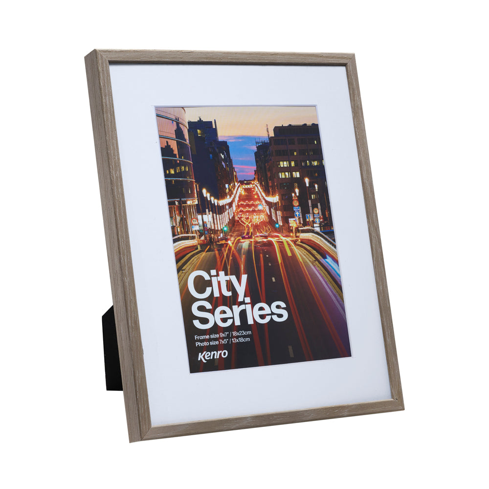 City Series Wood Effect Aluminium Photo Frames – Kenro