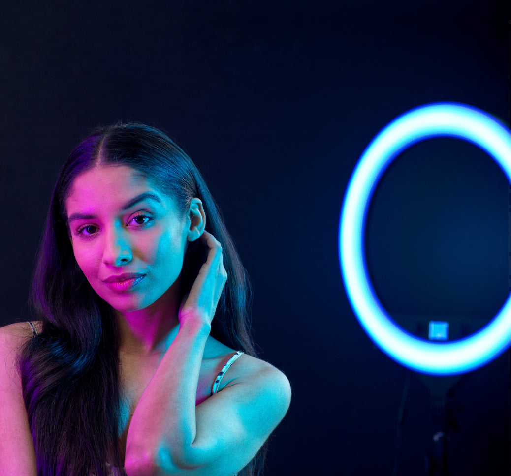 kenro smart lite rgb ring light 19"