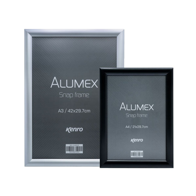 Alumex Snap Poster Display Frame in Black