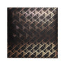 grafton memo photo album front in black with all over gold foil pattern in diamond shapes