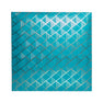 grafton memo photo album front  in teal with all over gold foil pattern in diamond shapes