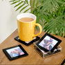 4 Acrylic Photo Coasters with Holder