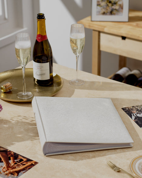 tradition white wedding photo album