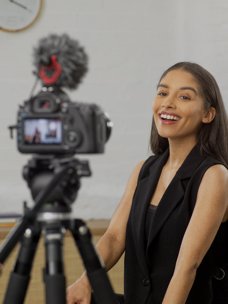 on camera microphone set up