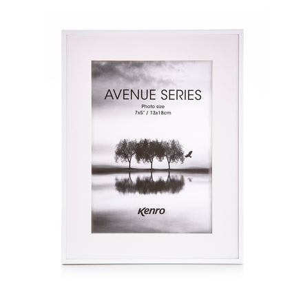 Avenue Aluminium Photo Frame in White