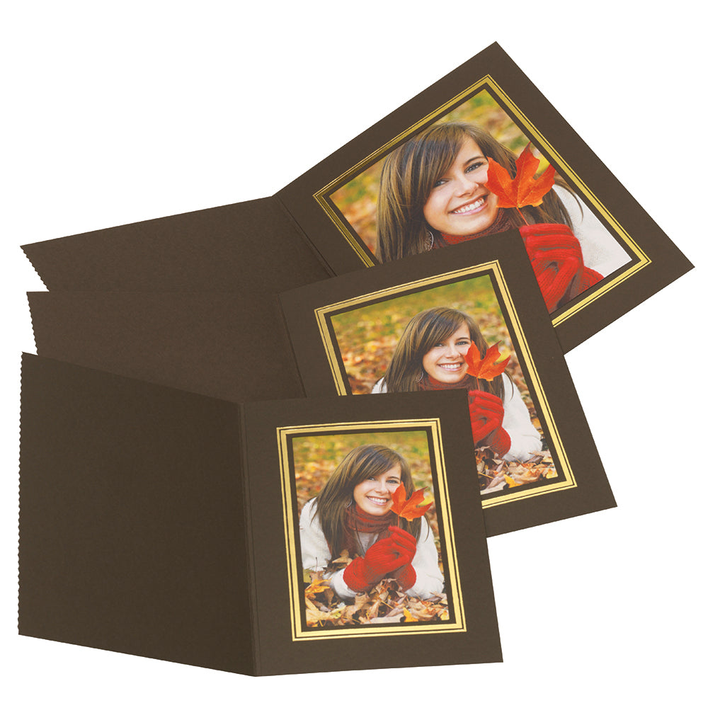 Slip-In Photo Folders (Brown) – Kenro