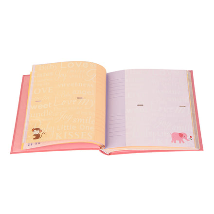 Baby Zoo Photo Album with Keepsake Box